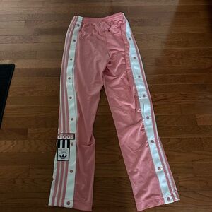 adidas Originals Pink and White Track Pants